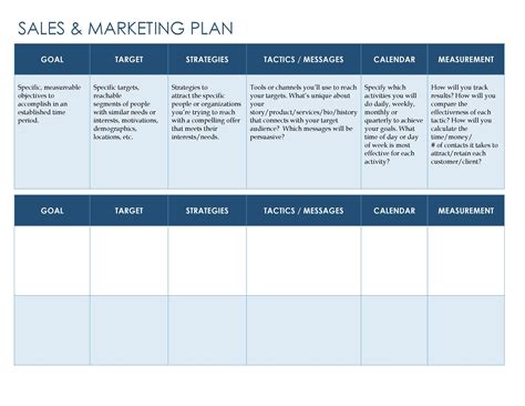 SALES AND MARKETING PLAN .